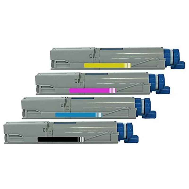 compatible multipack oki c5400 printer toner cartridges 4 pack -42804508