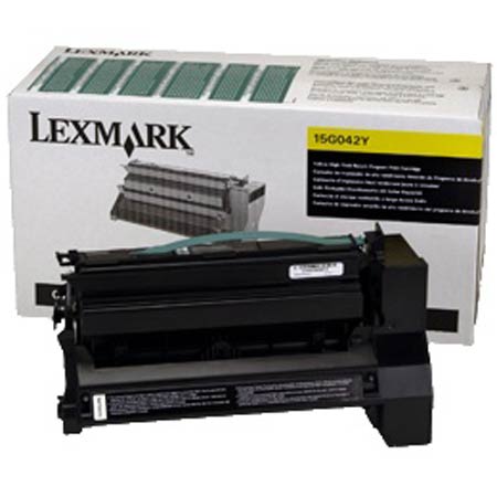 lexmark 15g042y original return-program yellow high capacity toner cartridge