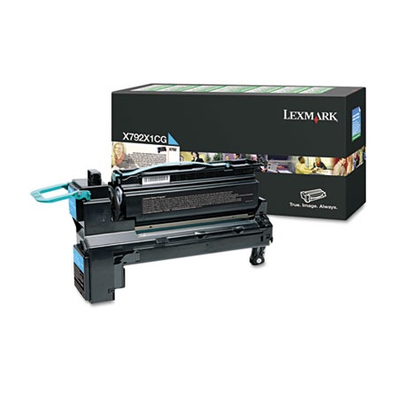 Lexmark Cyan X792x1cg Original Return Program Extra High Capacity Toner Cartridge