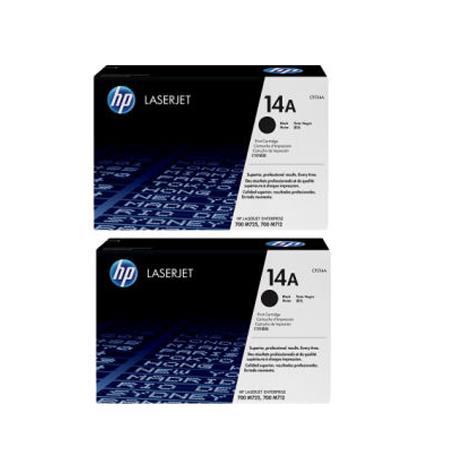 Hp Multicolor Laserjet Enterprise 700 Printer M712xh Printer Toner Cartridges (2 Pack) -Cf214a Multipack Original