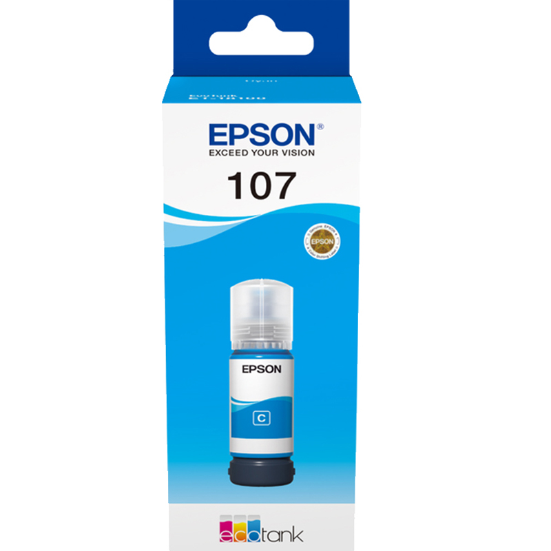 Epson Cyan 107 (C13t09b240) Original Ink Bottle