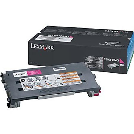 Lexmark Magenta C500h2mg Original High Capacity Toner Cartridge