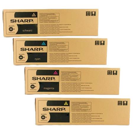 original multipack sharp mx-4061 printer toner cartridges 4 pack -mx61gtba