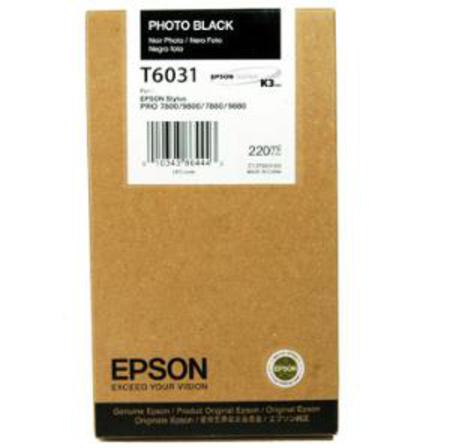 Epson Black C13t603100/T6031 Ink Cartridge Foto 220Ml For Stylus - Image 8