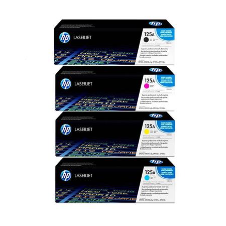 Hp Multicolor Colour Laserjet Cm1312 Printer Toner Cartridges (4 Pack) -Cb540a Multipack Original