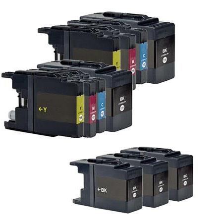 Printerinks Multicolor Compatible Brother Mfc-J625dw Printer Ink Cartridges (11 Pack) -Lc1240bk Multipack