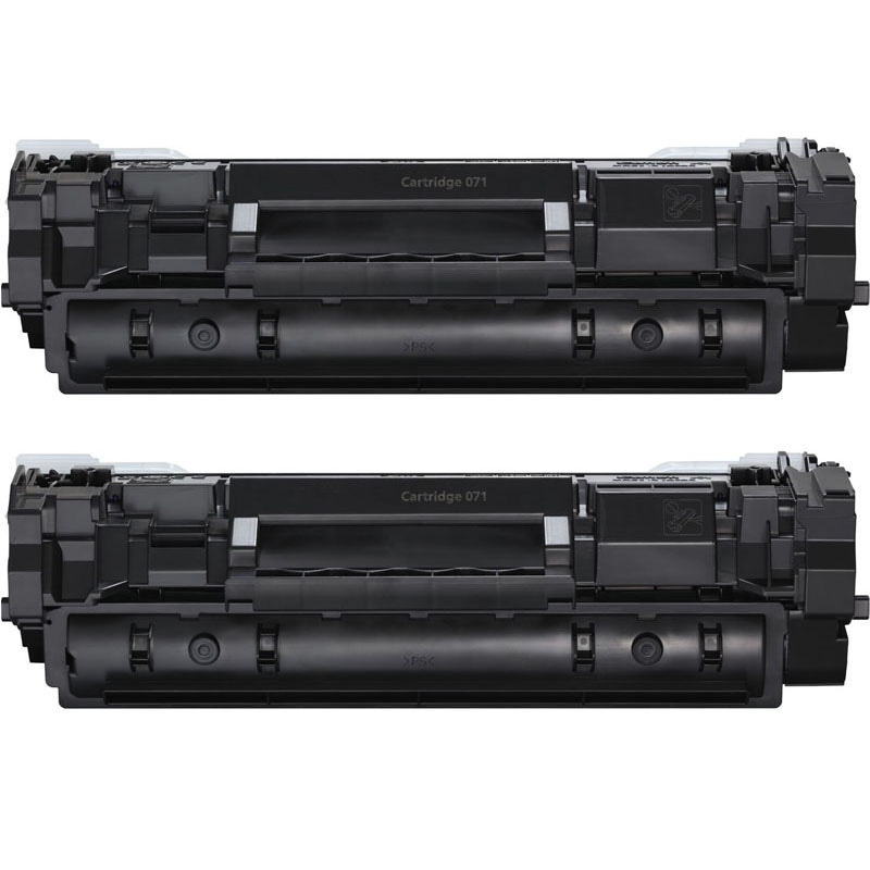 Printerinks Multicolor Canon 071 (5645C002) Black Compatible Standard Capacity Toner Cartridge - Twin Pack