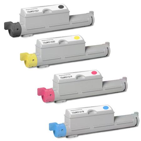 compatible multipack xerox phaser 6360 printer toner cartridges 4 pack -106r01221