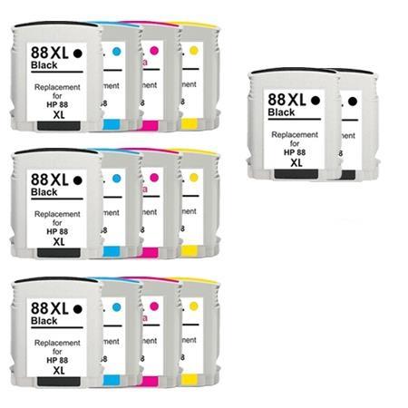 Printerinks Multicolor Compatible Hp Officejet Pro K5400 Printer Ink Cartridges (14 Pack) -C9396ae Multipack