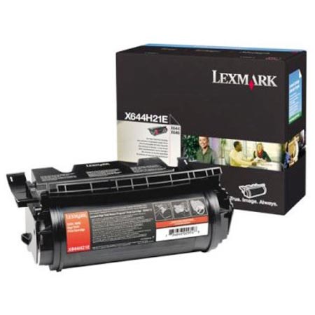 lexmark x644h21e original black high yield toner cartridge