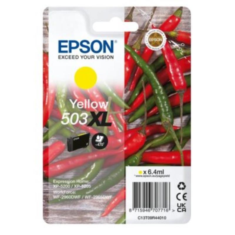 Epson Yellow 503XL (T09r44010) Original High Capacity Ink Cartridge (Chillies)