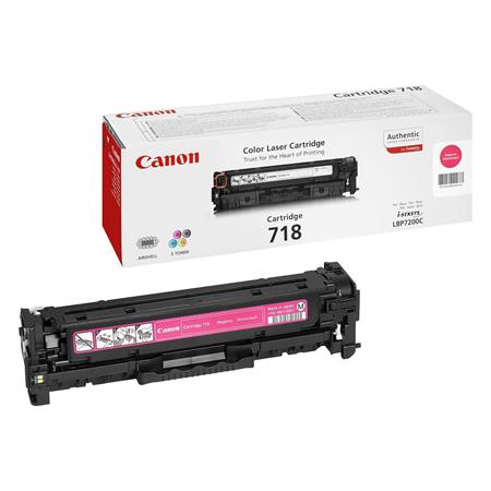 Canon Magenta 718 Original Laser Toner Cartridge (2660B002aa)