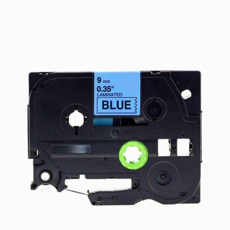 Printerinks Black/Blue Compatible Brother Tze-521 P-Touch Label Tape (9Mm X 8M) On