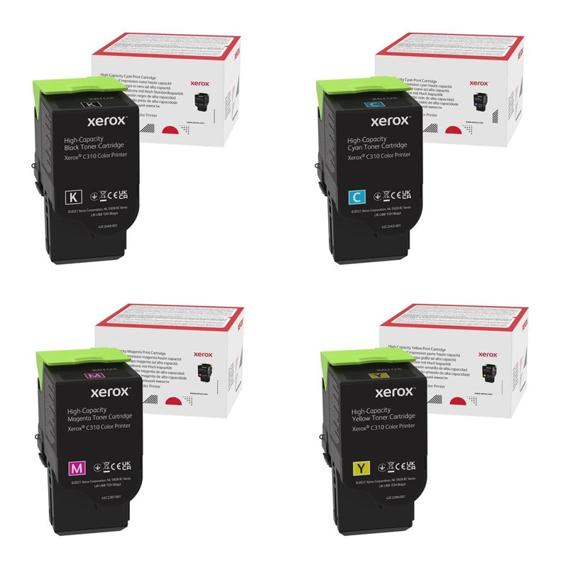 Xerox Multicolor C315 Printer Toner Cartridges (4 Pack) -006R04364 Multipack Original