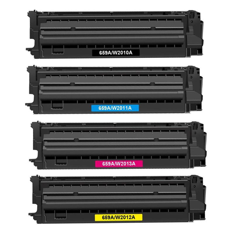 Printerinks Multicolor Compatible Hp Laserjet Enterprise Mfp M776dn Printer Toner Cartridges (4 Pack) -W2010a Multipack