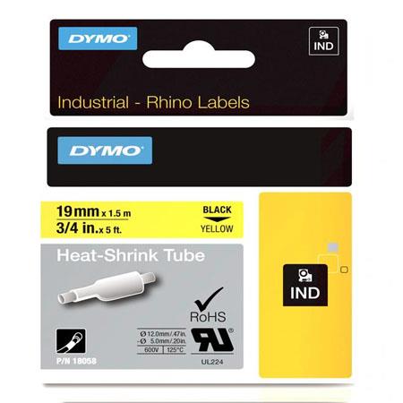 Dymo Black/Yellow 18058 (S0718340) Original Label Tape (19Mm X 1.5M) On
