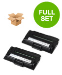 compatible multipack dell 1600 printer toner cartridges 2 pack -593-10044