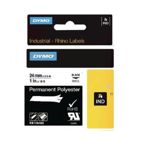 Dymo Black/White 1734523 (S0773830) Original Label Tape (24Mm X 5.5M) On
