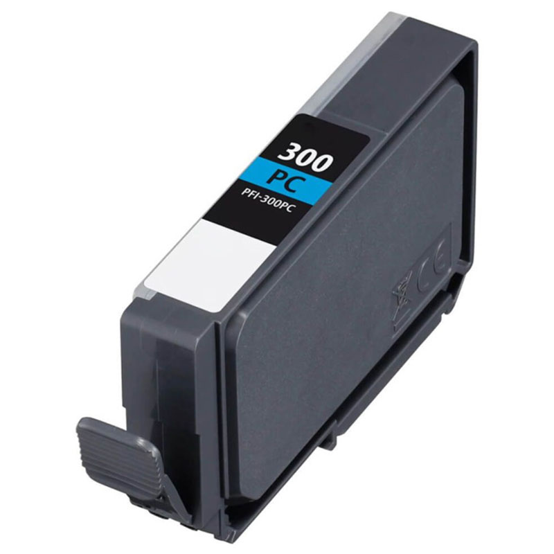Printerinks Photocyan Canon Pfi-300Pc Photo Cyan Compatiblel Ink Cartridge