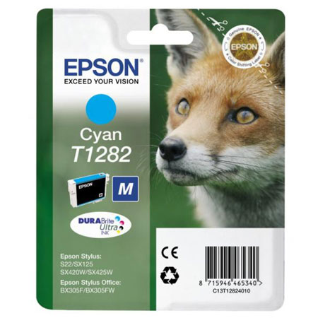 Epson Cyan C13t12824011/T1282 Ink Cartridge 175 Pages 3.5Ml For - Image 3