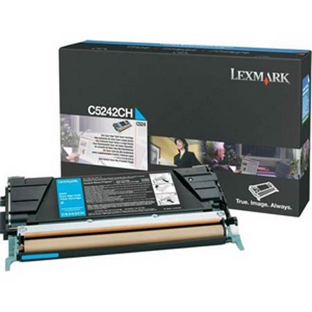 lexmark c5242ch original cyan high capacity toner cartridge