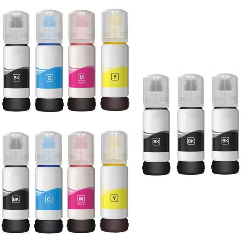 Printerinks Multicolor Compatible Epson Ecotank L5190 Printer Ink Cartridges (11 Pack) -T00s1 Multipack