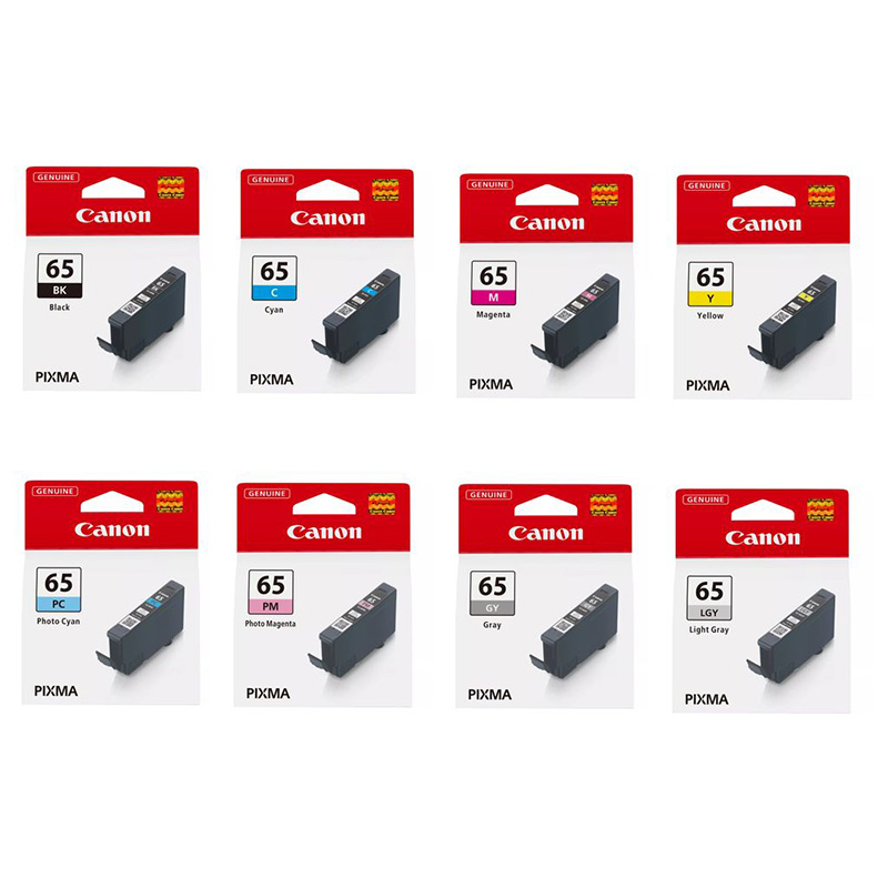 Canon Multipack Pixma Pro-200S Printer Ink Cartridges (8 Pack) -4215C001 Original