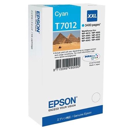 Epson Cyan C13t70124010/T7012 Ink Cartridge Xxl. 3.4K Pages Iso/Iec 24 - Image 6