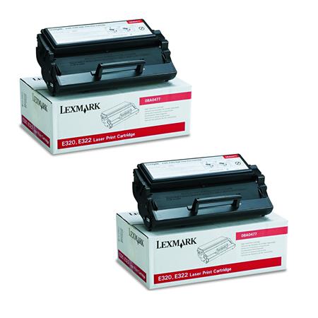 Lexmark Multicolor Optra E322 Printer Toner Cartridges (2 Pack) -08A0477 Multipack Original