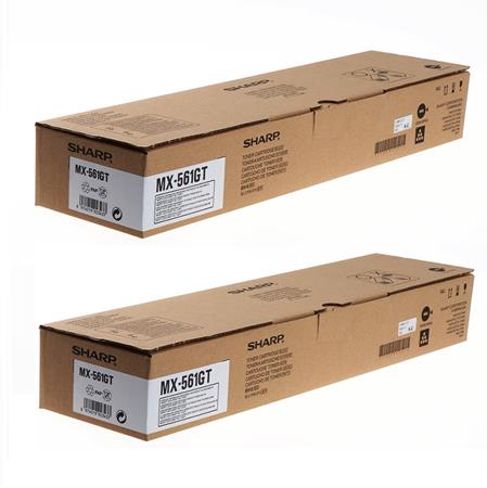 original multipack sharp mx-m3071 printer toner cartridges 2 pack -mx561gt