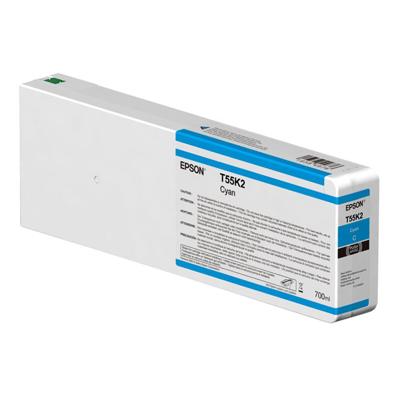Epson Cyan T55k2 (C13t55k200) Original Ultrachrome Ink Cartridge (700Ml)