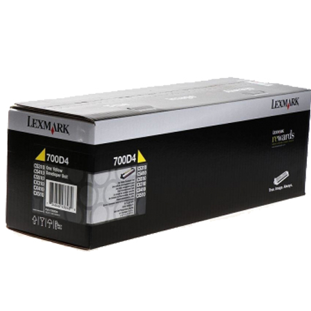 lexmark 700d4 70c0d40 yellow original developer unit