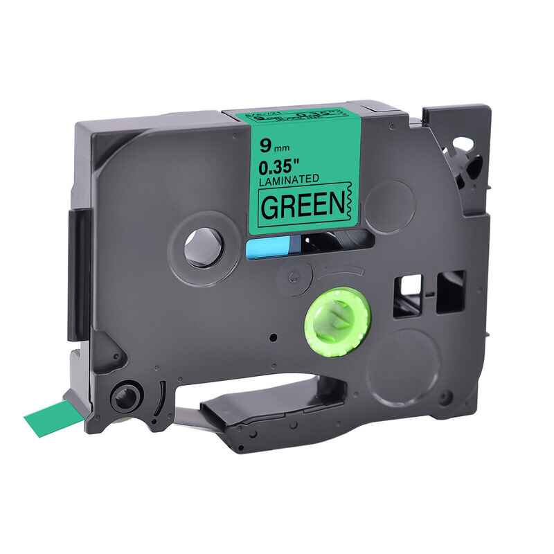 Printerinks Black/Green Compatible Brother Tze-721 P-Touch Label Tape ( 9Mm X 8M) On