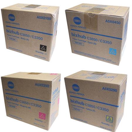 Konica Minolta Multicolor Tnp-48K/C/M/Y Full Set Original Toners (4 Pack)