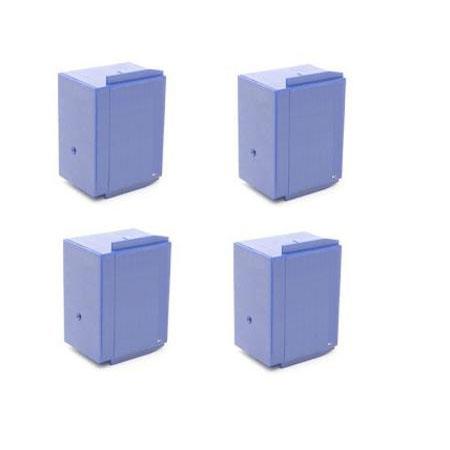 compatible quad pack pitney bowes 765-9bn blue ink cartridges 4 pack