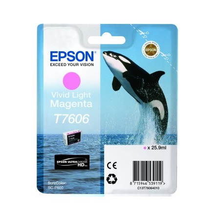 Epson Lightmagenta T7606 Vivid Light Magenta Original Ink Cartridge