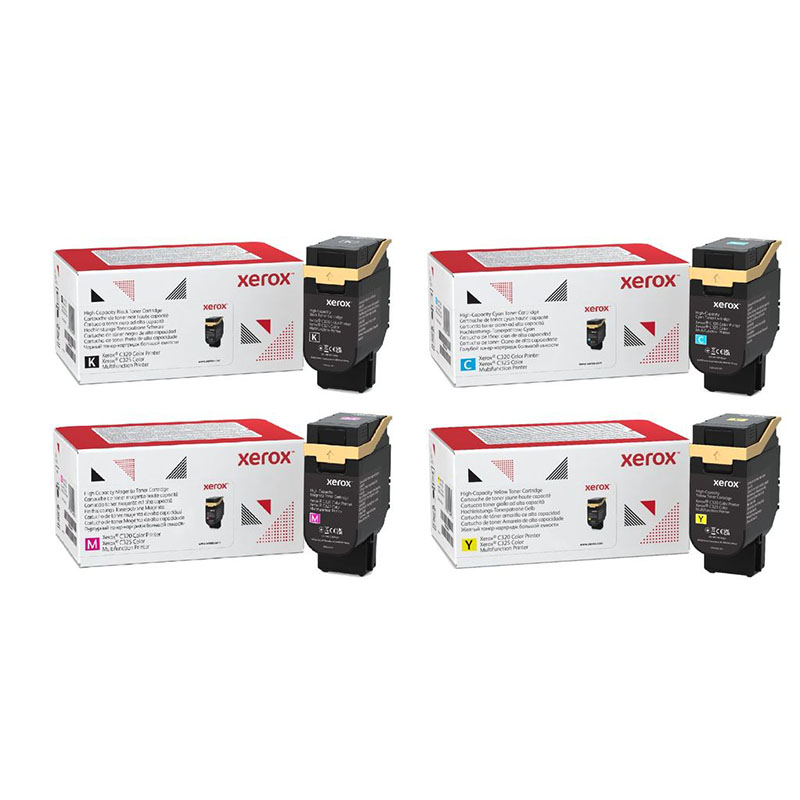 Xerox Multicolor C320 Colour Printer Toner Cartridges (4 Pack) -006R04831 Multipack Original