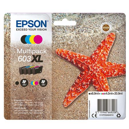 epson 603xl t03a64010 multi pack original high capacity ink cartridge starfish