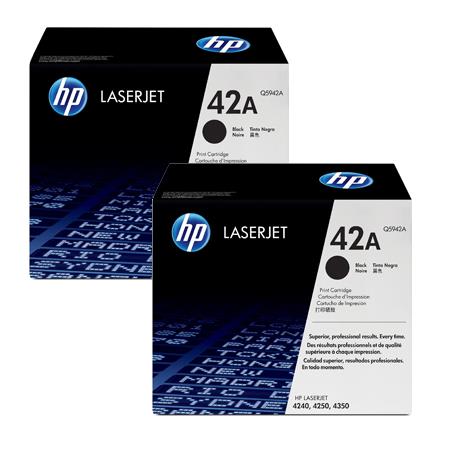 Hp Multicolor Laserjet 4250Tn Printer Toner Cartridges (2 Pack) -Q5942a Multipack Original
