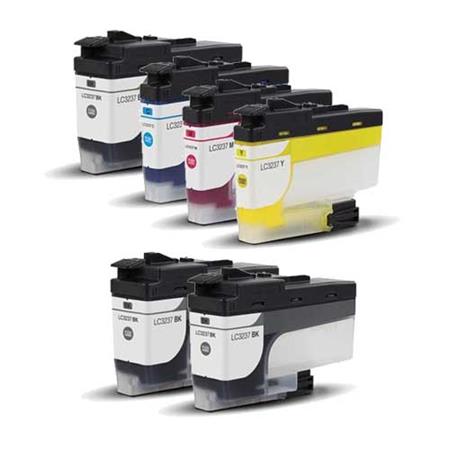 Printerinks Multicolor Compatible Brother Mfc-J6947dw Printer Ink Cartridges (6 Pack) -Lc3237bk Multipack
