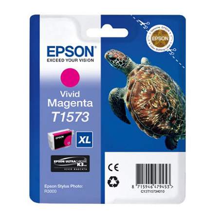 Epson Magenta T1573 (T157340) Vivid Original Ink Cartridge (Turtle)