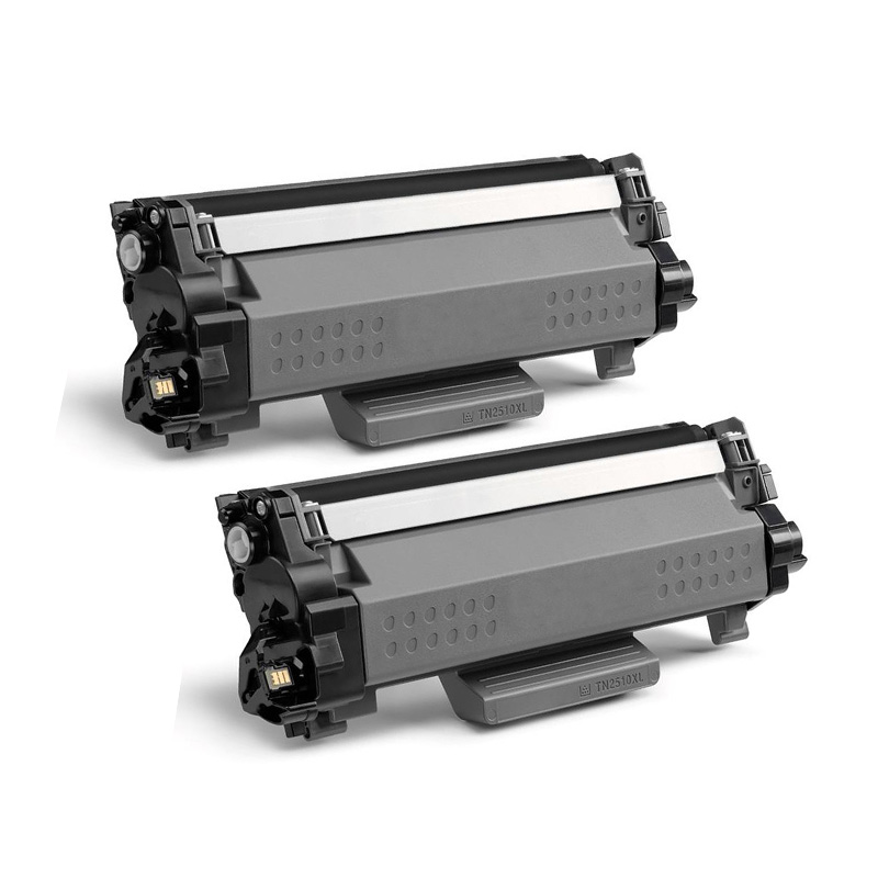 Printerinks Multicolor Compatible Brother Hl-L2447dw Printer Toner Cartridges (2 Pack) -Tn2510xl Multipack