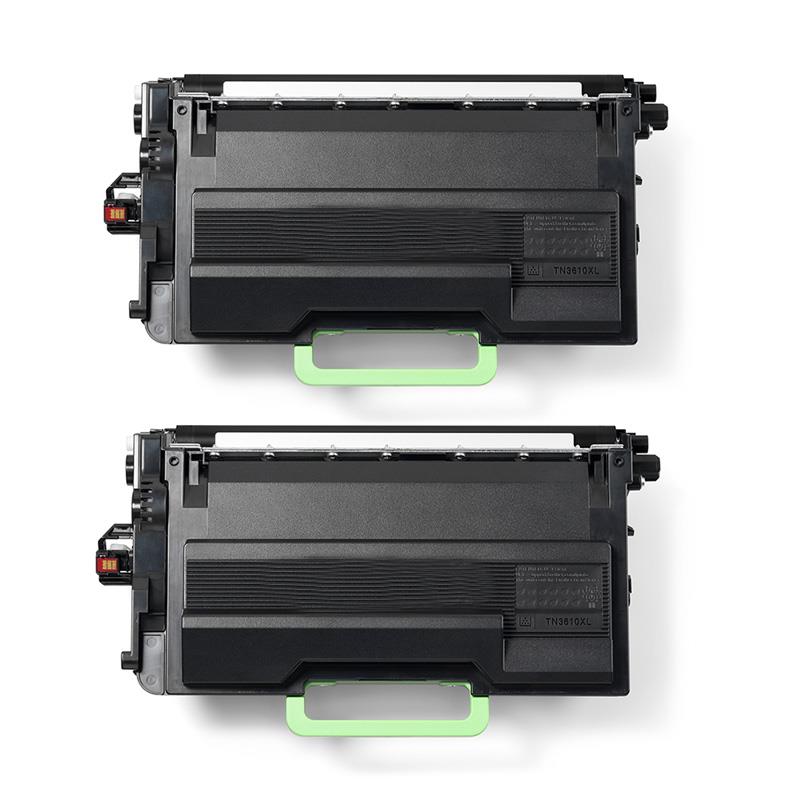 Printerinks Multicolor Brother Tn3610xl Black Compatible Toner Cartridge - Twin Pack