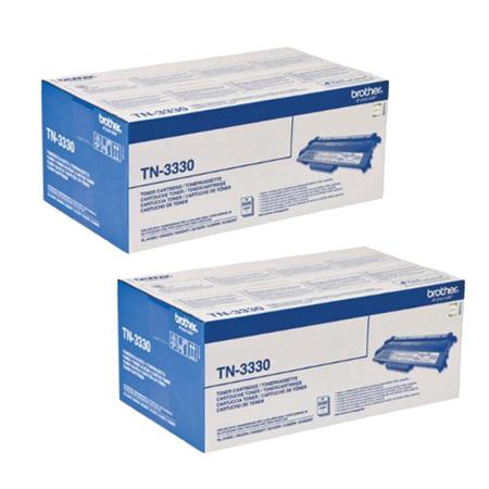 Brother Multicolor Hl-6180Dw Printer Toner Cartridges (2 Pack) -Tn3330 Multipack Original