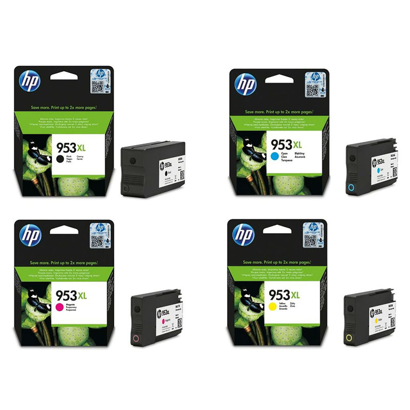 Hp Multicolor Officejet Pro 7730 All-In-One Printer Ink Cartridges (4 Pack) -L0s70ae Multipack Original
