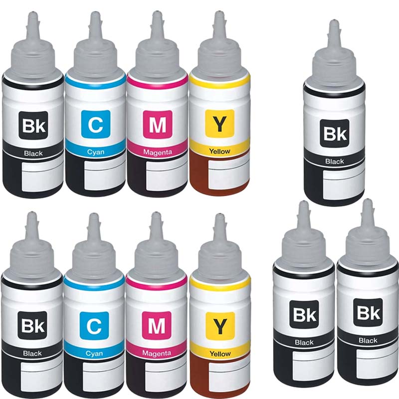 Printerinks Multicolor Compatible Epson Ecotank Et-5805 Printer Ink Cartridges (11 Pack) -T06b1 Multipack