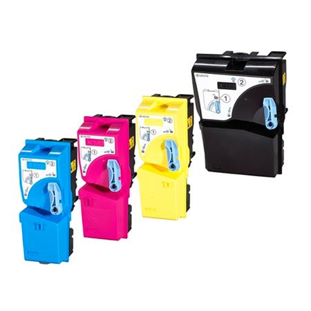 Printerinks Multicolor Compatible Kyocera Fs-C8100dn Printer Toner Cartridges (4 Pack) -Tk-820K Multipack