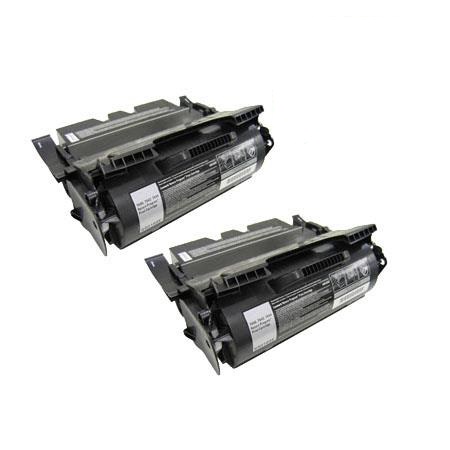Printerinks Multicolor Compatible Lexmark T642tn Printer Toner Cartridges (2 Pack) -0064016Se Multipack