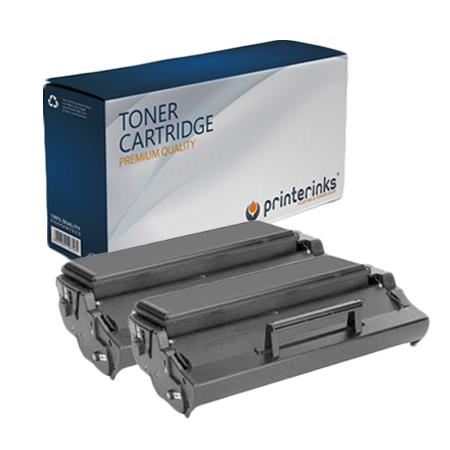 Printerinks Multicolor Compatible Lexmark E220 Printer Toner Cartridges (2 Pack) -12S0300 Multipack