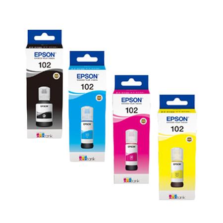 Original Multipack Epson EcoTank ET-3750 Printer Ink Cartridges (4 Pack) -C13T03R140